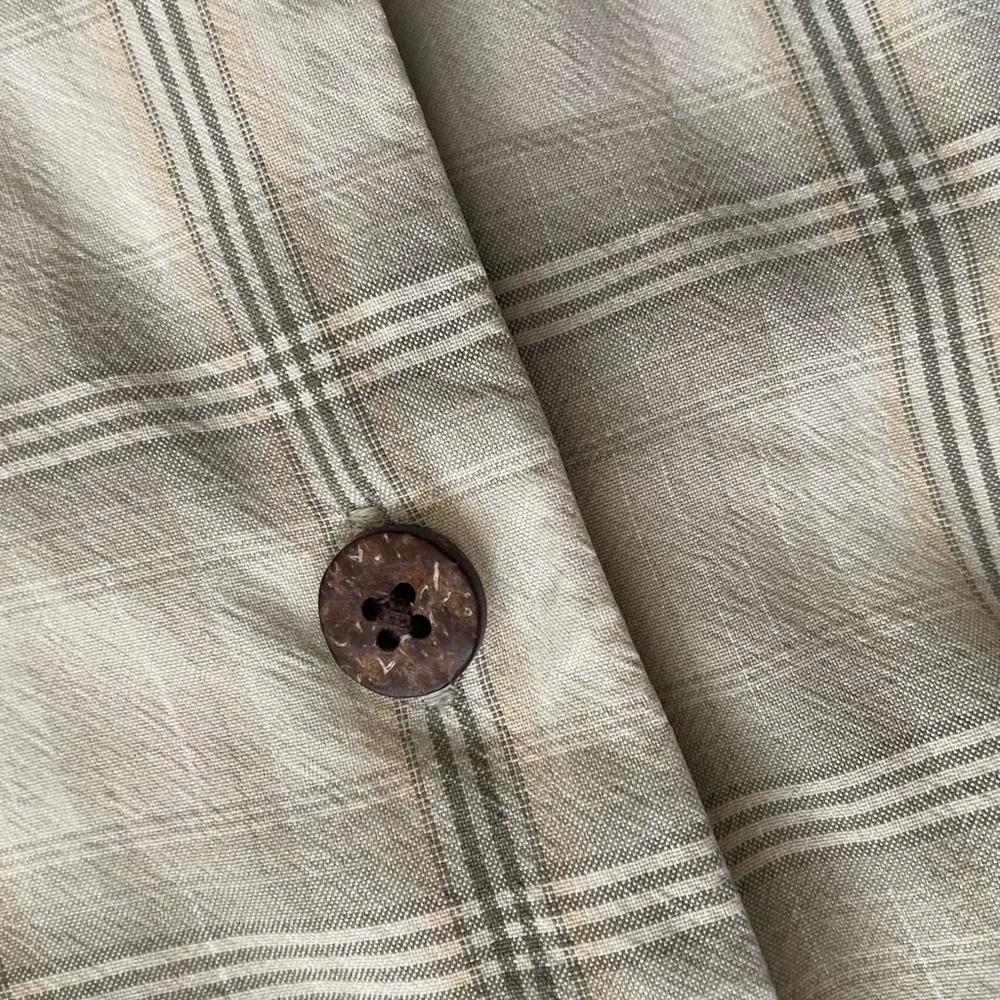 Tommy Bahama 100% silk men’s button down casual short sleeve shirt size XL beige - Picture 4 of 6